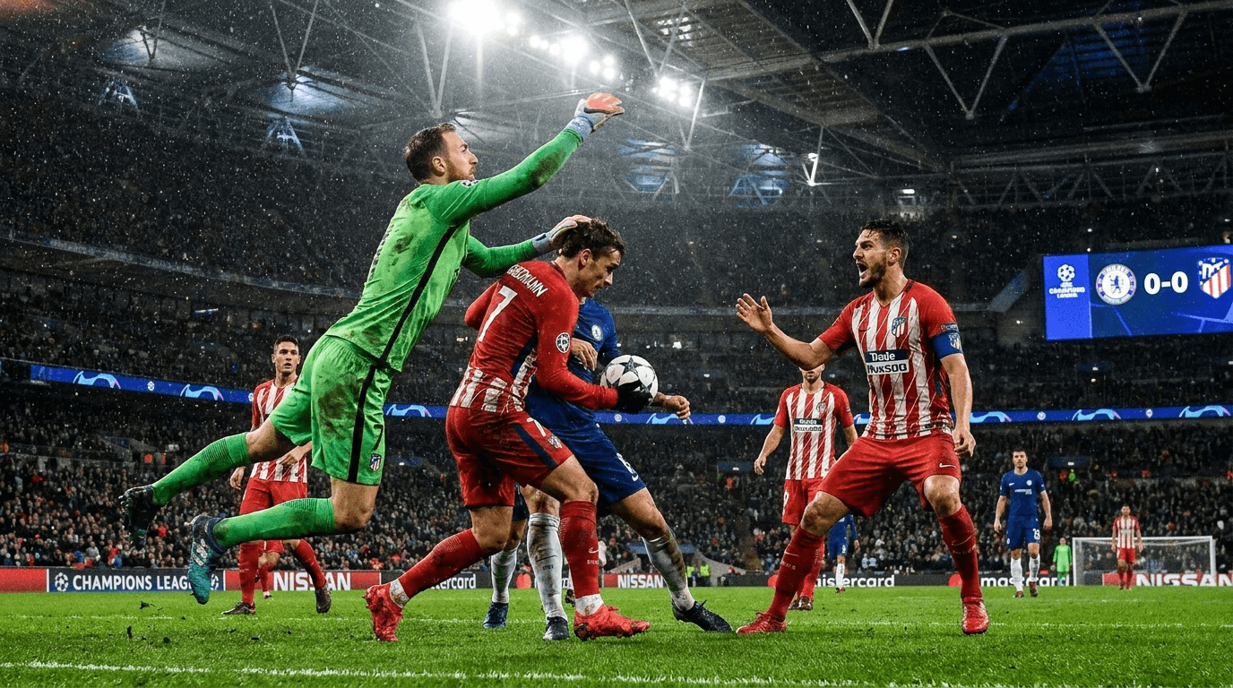 El Atleti buscará la épica en Londres tras empatar en casa