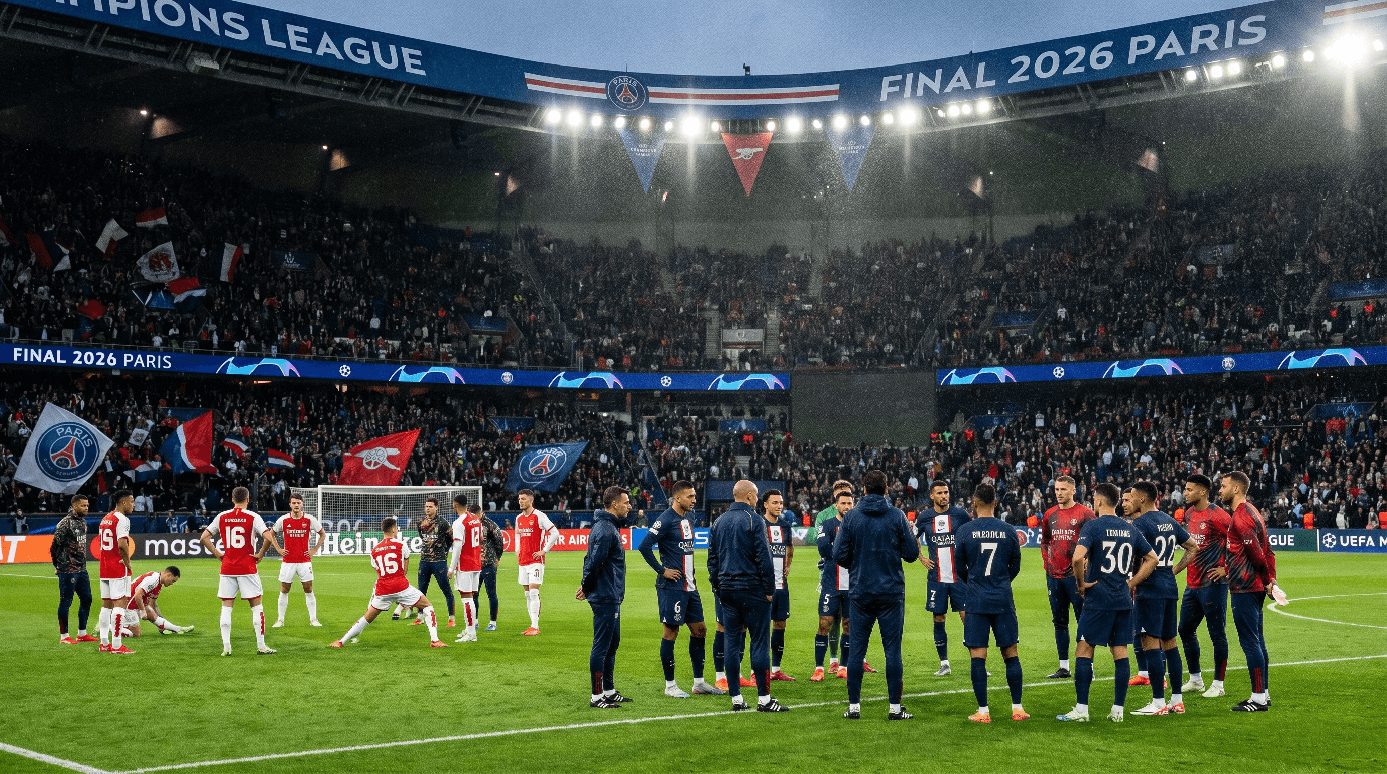 Arsenal y PSG se preparan para la final de la Champions League 2026