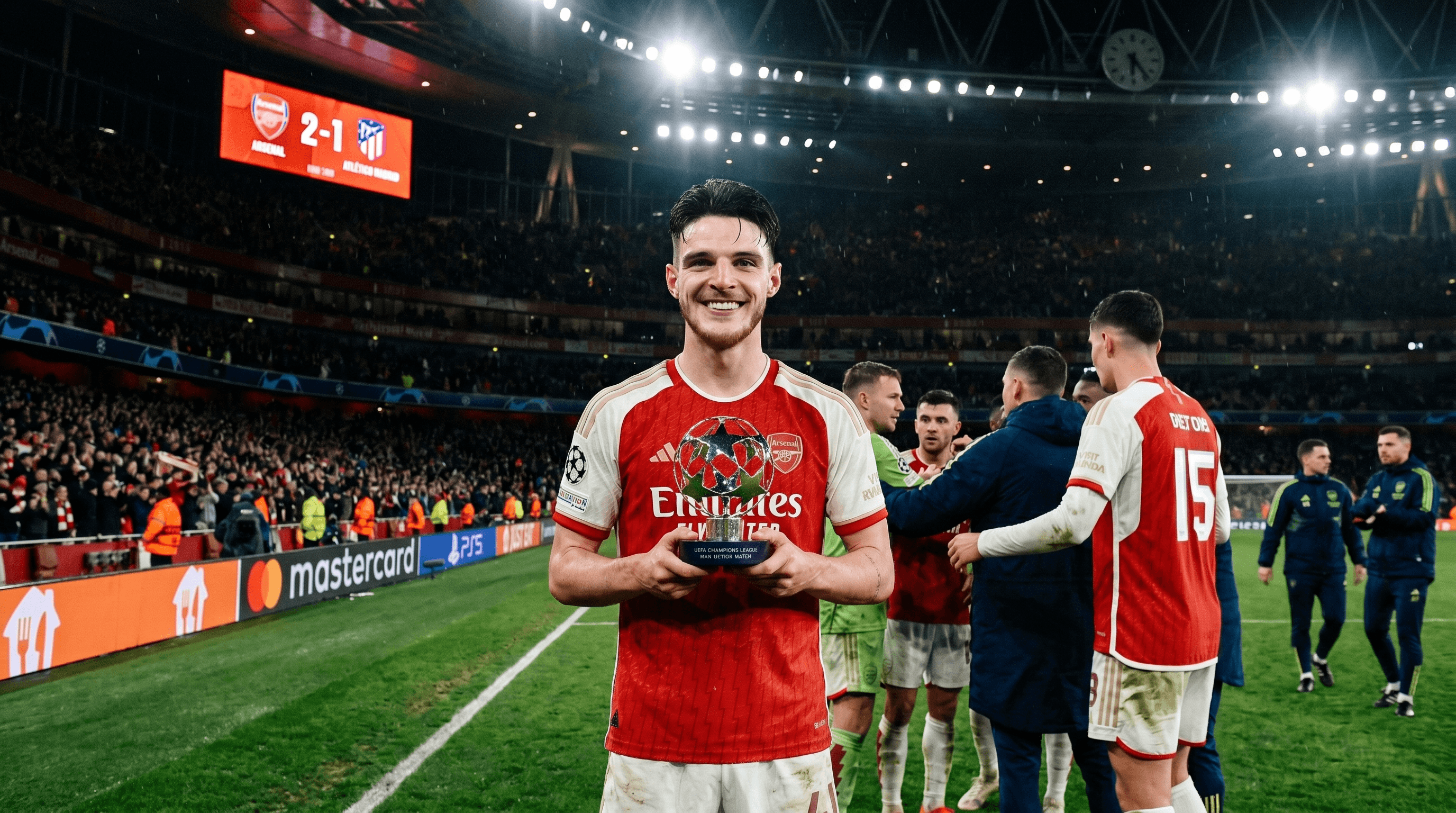 Declan Rice, Man of the Match en la Champions League: Arsenal 2-1 Atlético de Madrid