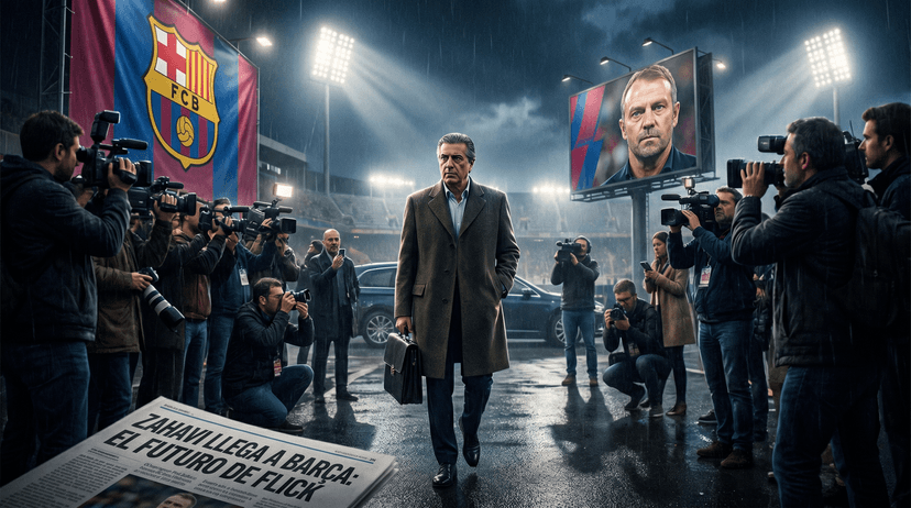 Pini Zahavi llega a Barcelona para negociar el futuro de Hansi Flick