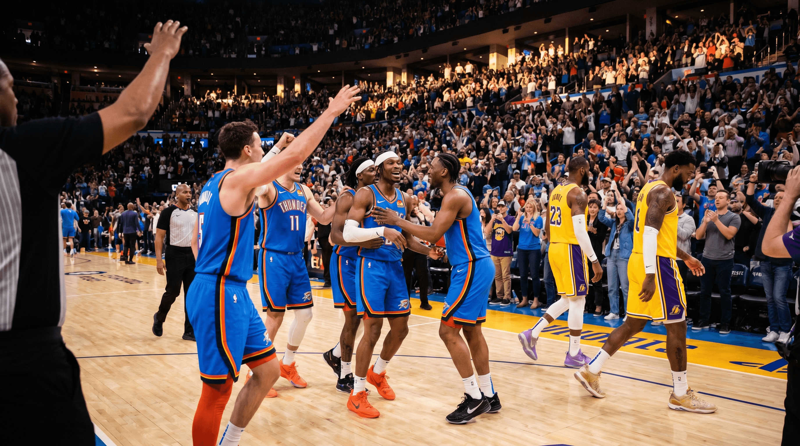 Oklahoma City Thunder avanza a la final de la Conferencia Oeste tras vencer a Lakers
