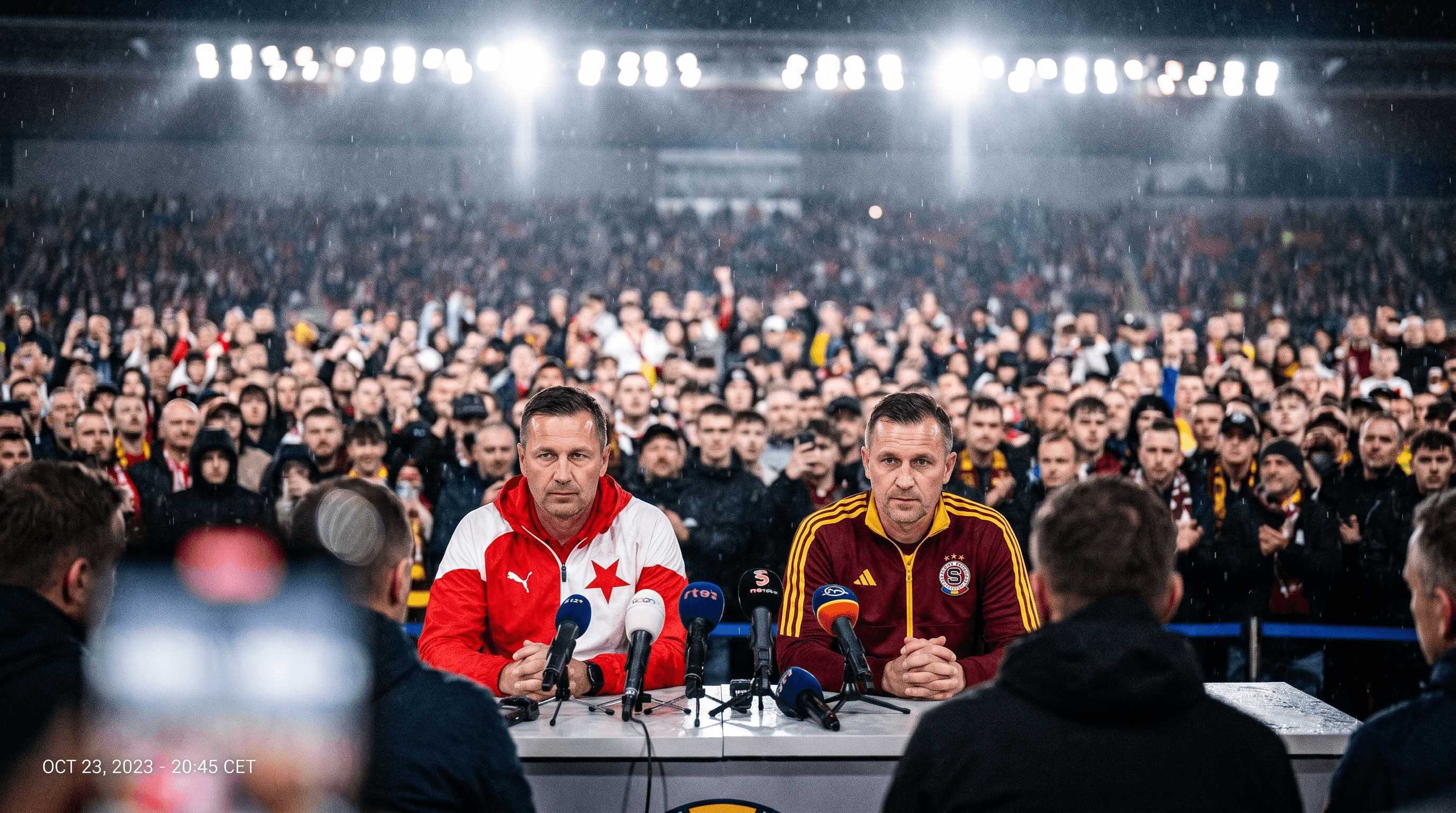 Invasión de campo en el derbi de Praga