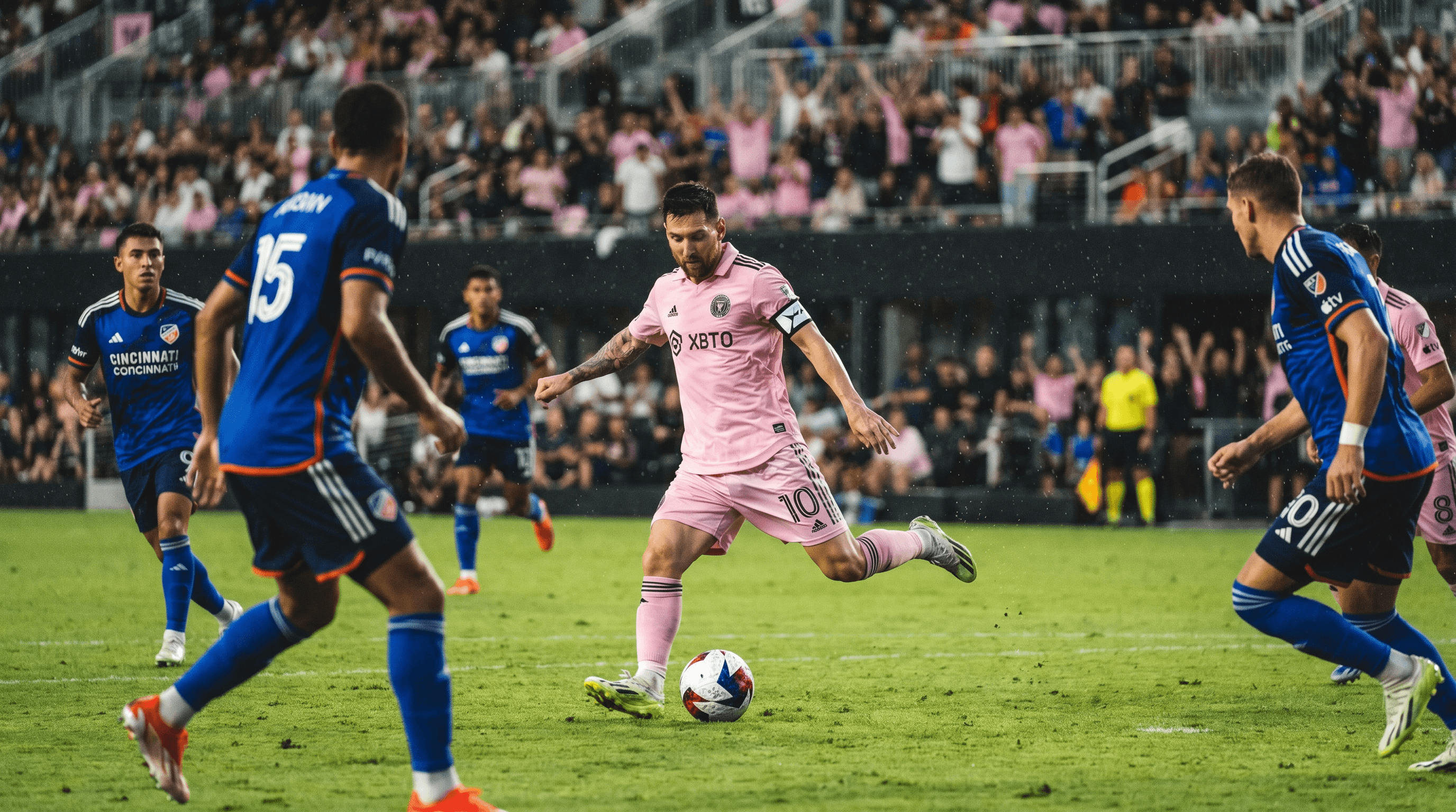 Lionel Messi celebrando un gol