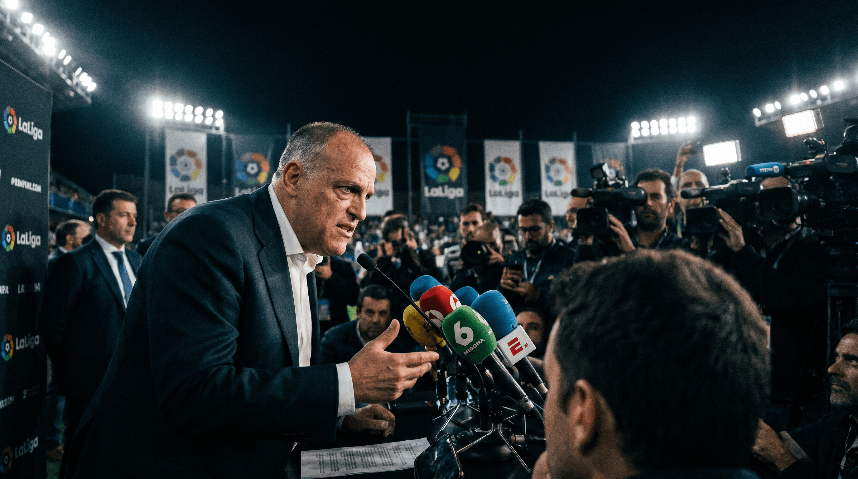 Tebas vuelve a atacar a Florentino Pérez por el caso Negreira