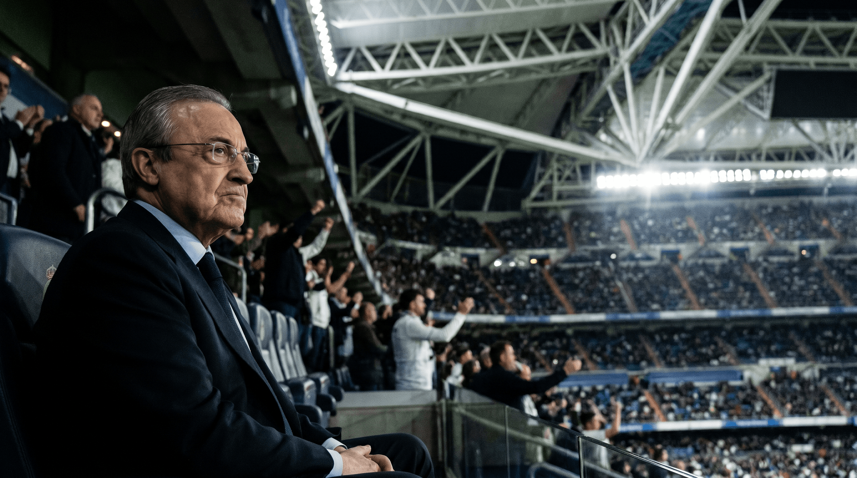 El Bernabéu alza la voz en un partido tenso y Florentino responde