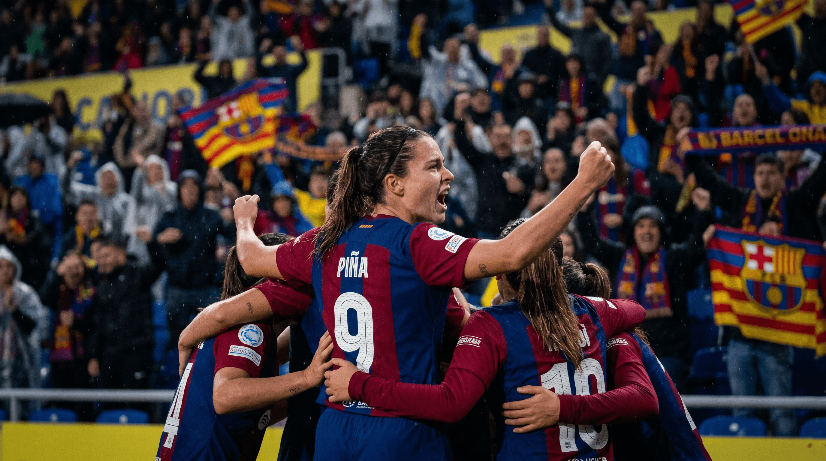 Celebración del FC Barcelona femenino tras ganar la Copa de la Reina 2026.
