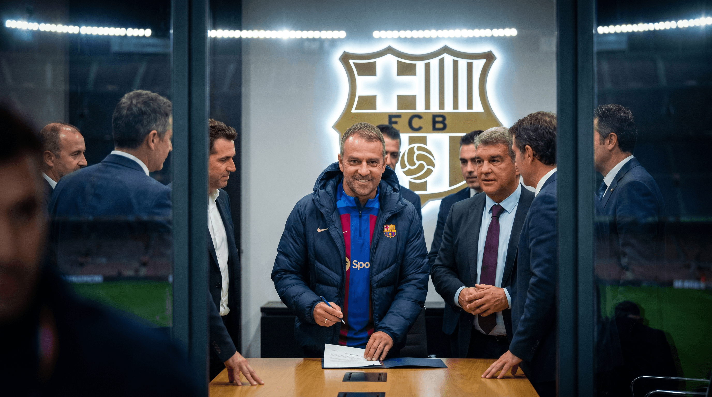 Hansi Flick firma su renovación con el FC Barcelona hasta 2028